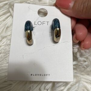 LOFT Sparkle Hoop Earrings